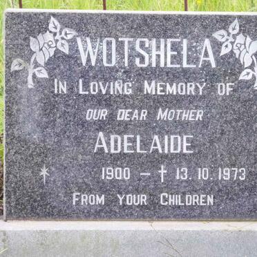 WOTSHELA Adelaide 1900-1973