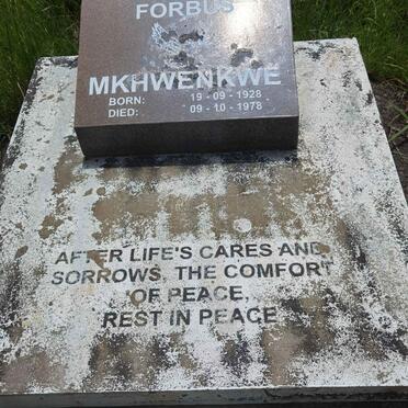 MKHWENKWE Similo Forbus 1928-1978