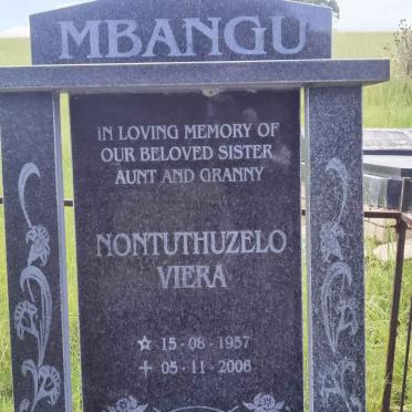 MBANGU Nontuthuzelo Viera 1957-2006