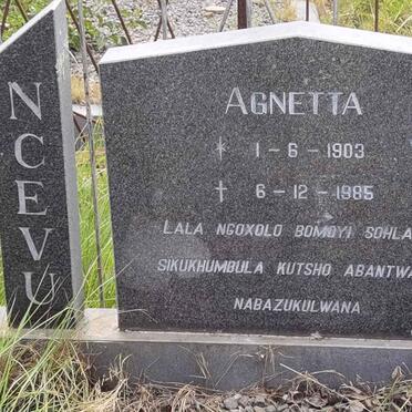 NCEVU Agnetta 1903-1985