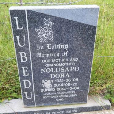 LUBEDU Nolusapo Dora 1931-2014