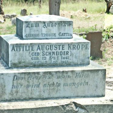 KROPF Attilie Auguste nee SCHNEIDER 1861-1917