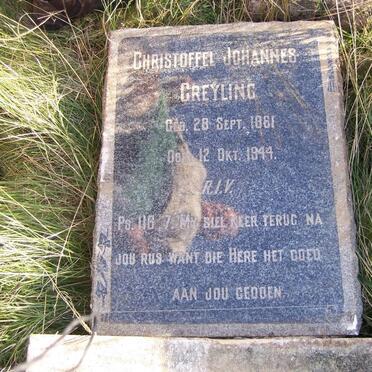 GREYLING Christoffel Johannes 1861-1944