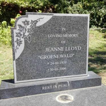 LLOYD Jeanne, GROENEWALD 1938-2006