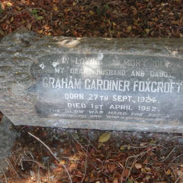 FOXCROFT Graham Gardiner 1924-1952