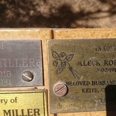 MILLER Aleck Robertson 1915-2001