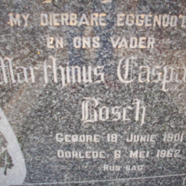 BOSCH Marthinus Casparus 1901-1962