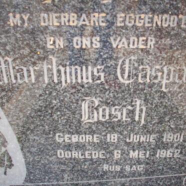 BOSCH Marthinus Casparus 1901-1962