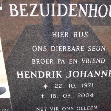 BEZUIDENHOUT Hendrik Johannes 1971-2004