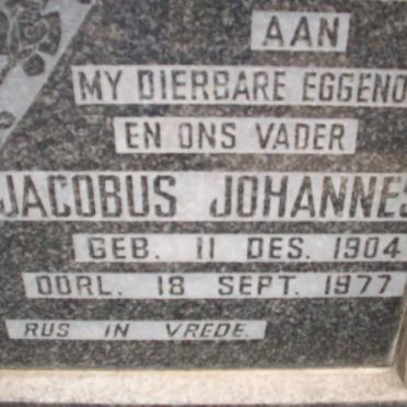 BARKHUIZEN Jacobus Johannes 1904-1977 &amp; Isabella Elizabeth 1907-1962