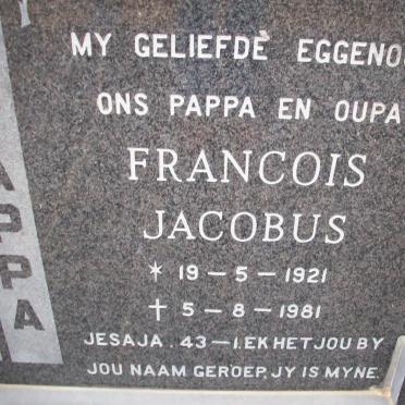 BEKKER Francois Jacobus 1921-1981