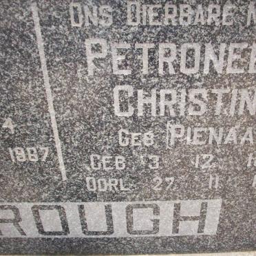 BROUGH Robert 1884-1967 &amp; Petronella Christina PIENAAR 1894-1975