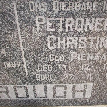 BROUGH Robert 1884-1967 &amp; Petronella Christina PIENAAR 1894-1975