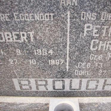 BROUGH Robert 1884-1967 &amp; Petronella Christina PIENAAR 1894-1975