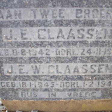 CLAASSEN J.E. 1942-1942 :: CLAASSEN J.E.W. 1945-1946