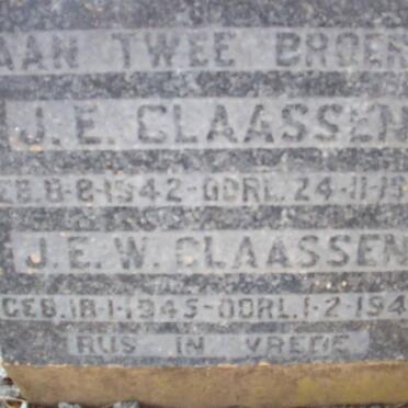 CLAASSEN J.E. 1942-1942 :: CLAASSEN J.E.W. 1945-1946