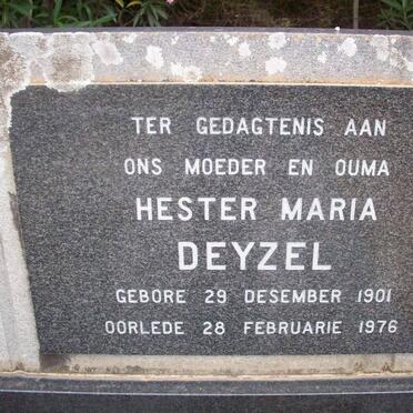 DEYZEL Johannes Matthys Lenert 1898-1966 &amp; Hester Maria 1901-1976