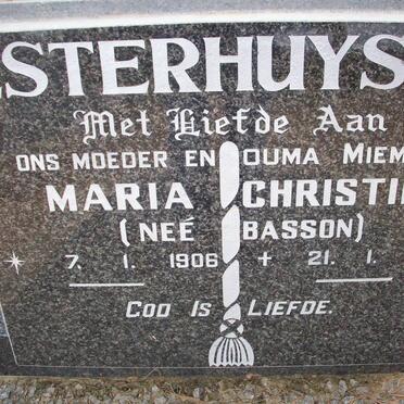 ESTERHUYSEN Maria Christina nee BASSON 1906-2002