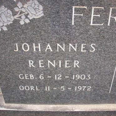 FERREIRA Johannes Renier 1903-1972 &amp; Maryna Adriana 1906-1980