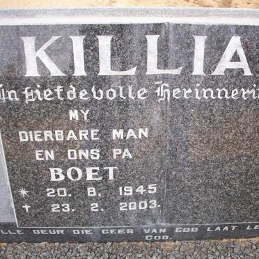 KILLIAN Boet 1945-2003