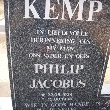 KEMP Philip Jacobus 1924-1996