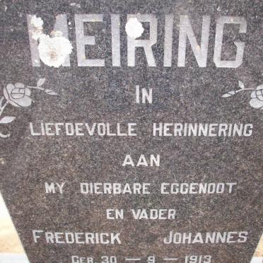 MEIRING Frederick Johannes 1913-1972