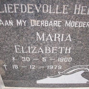 MESCHT Johannes Frederick George, van der 1893-1979 &amp; Maria Elizabeth 1900-1979