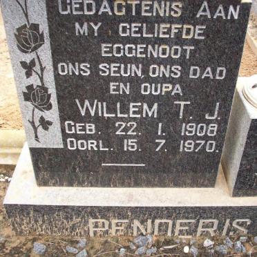 PENDERIS Willem T.J. 1908-1970