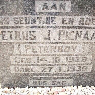 PIENAAR Petrus J. 1929-1939