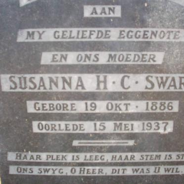 SWART Susanna H.C. 1886-1937