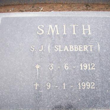 SMITH S.J. nee SLABBERT 1912-1992