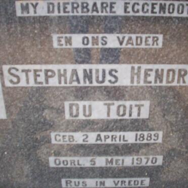 TOIT Stephanus Hendrik, du 1889-1970