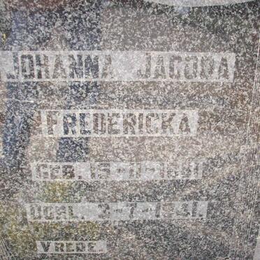 TOIT Johannes Martinus, du 1877-1957 &amp; Johanna Jacoba Fredericka 1881-1941