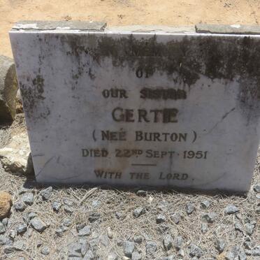 ? Gertie nee BURTON -1951