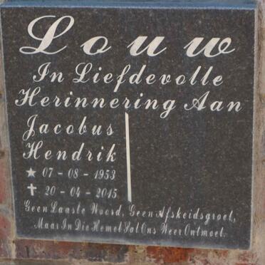 LOUW Jacobus Hendrik 1953-2015