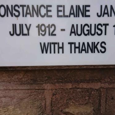 JANSEN Constance Elaine 1912-1985