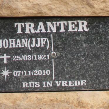 TRANTER J.J.F. 1921-2010
