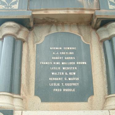 7. Roll of Honour