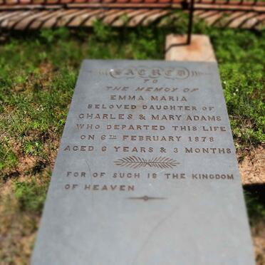 ADAMS Emma Maria -1878