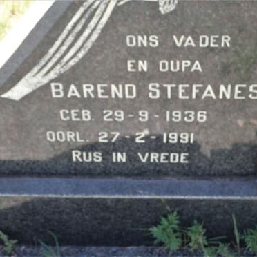 BOTHA Barend Stefanes 1936-1991 &amp; Petronella 1927-1978