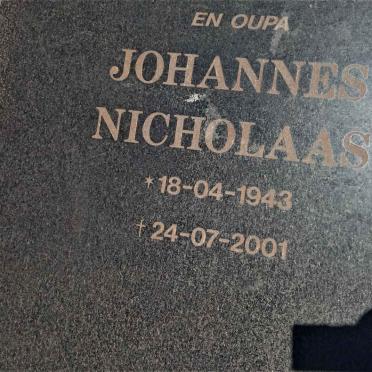 BOTHA Johannes Nicolaas 1943-2001