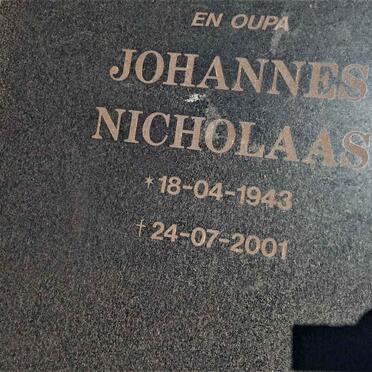 BOTHA Johannes Nicolaas 1943-2001