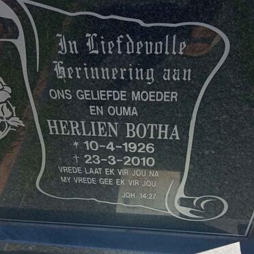 BOTHA Herlien 1926-2010