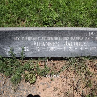 COETZER Johannes Jacobus 1906-1974 &amp; Maria du Plessis VAN HEERDEN 1911-1988