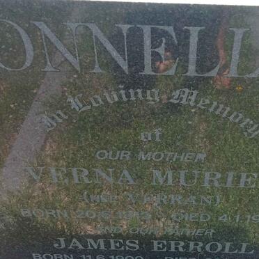 CONNELLAN James Erroll 1909-2005 &amp; Verna Muriel VERRAN 1912-1992