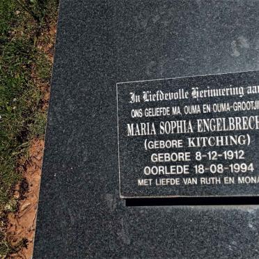 ENGELBRECHT Maria Sophia nee KITCHING 1912-1994