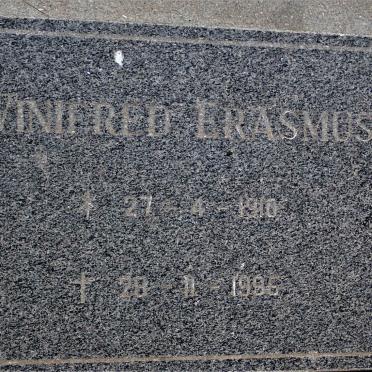 ERASMUS Coert 1907-1974 &amp; Winifred 1910-1995