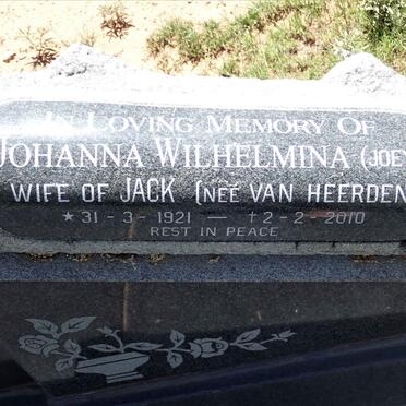 FILMER John William 1915-1971 &amp; Johanna Wilhelmina VAN HEERDEN 1921-2010