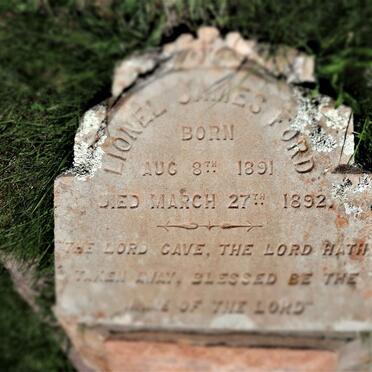 FORD Lionel James 1891-1892
