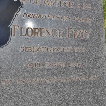 FROY Florence nee BOTHA 1885-1957